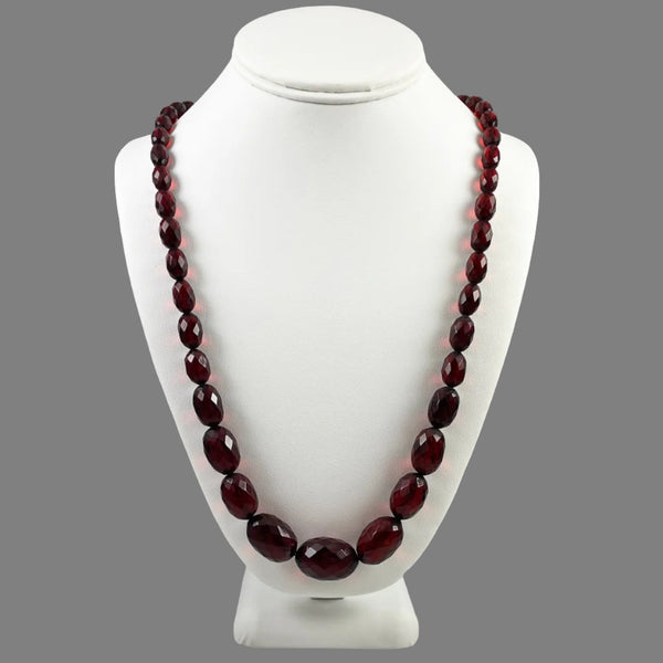 Bakelite amber beads deals necklace