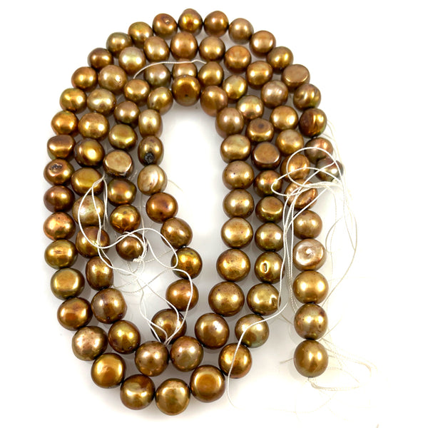 Gold Freshwater Pearl Beads – Estate Beads & Jewelry