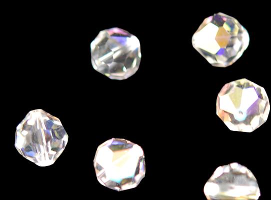 Crystal Rhinestone Beads Balls 6mm - 6 beads