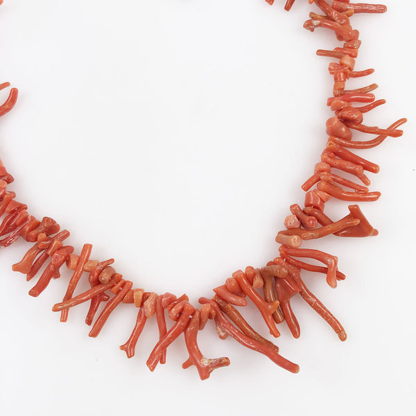 Spiky Coral Necklace with hook sold clasp