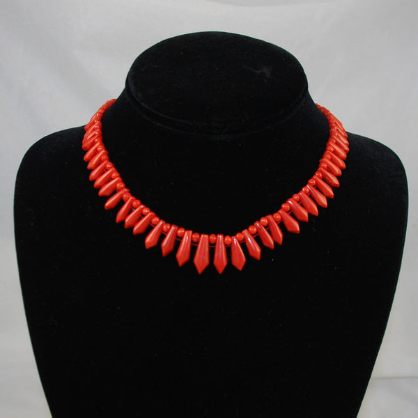 Victorian Bark Coral Necklace - SOLD - Jewels Past
