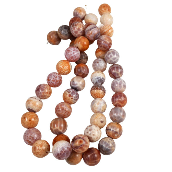 Fire Crackle Agate Faceted Round Beads 18mm – Estate Beads & Jewelry