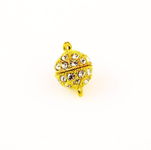 Gold Magnetic Rhinestone Clasp – Estate Beads & Jewelry