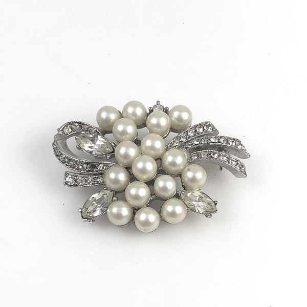 Wona Trading Small Gray Pearl Brooch