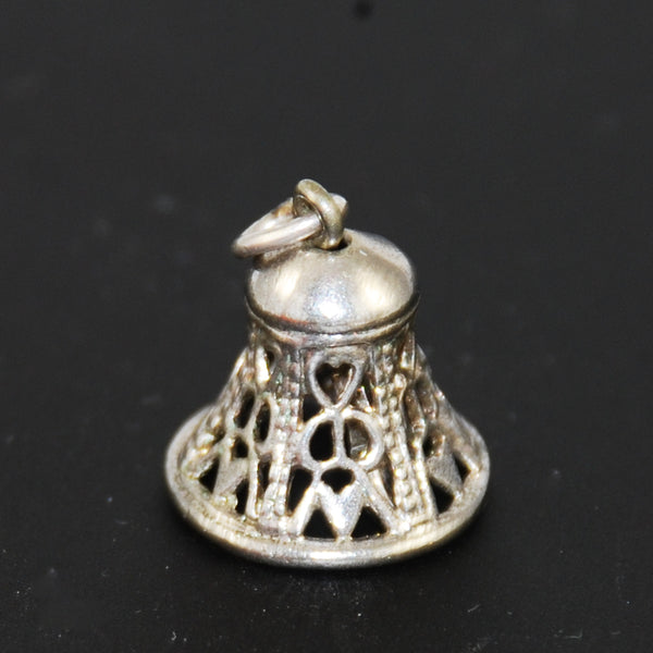 Sterling Silver Bell Charm by Wells – Estate Beads & Jewelry