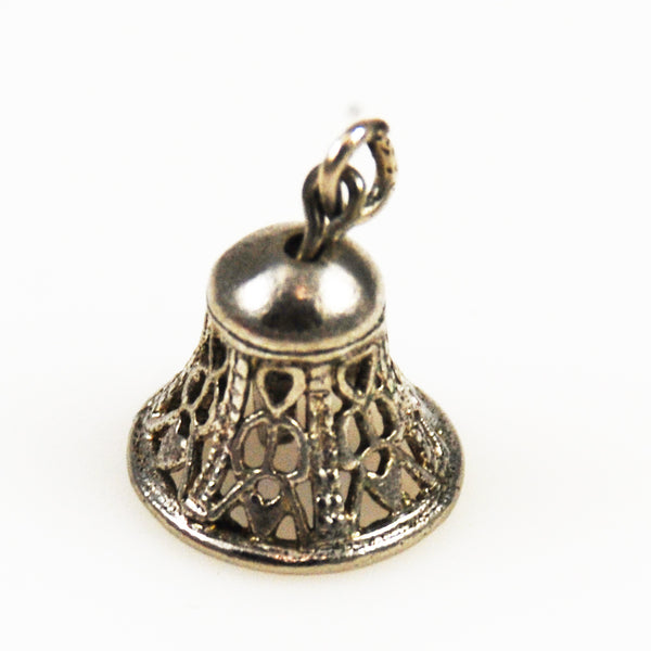Sterling Silver Bell Charm by Wells – Estate Beads & Jewelry