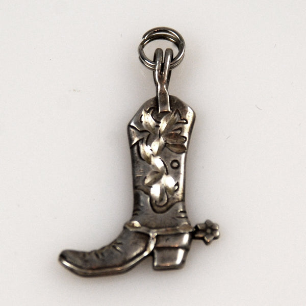 Jindinsp 15pcs Charms Western Cowboy Boots 16*12mm Tibetan Silver