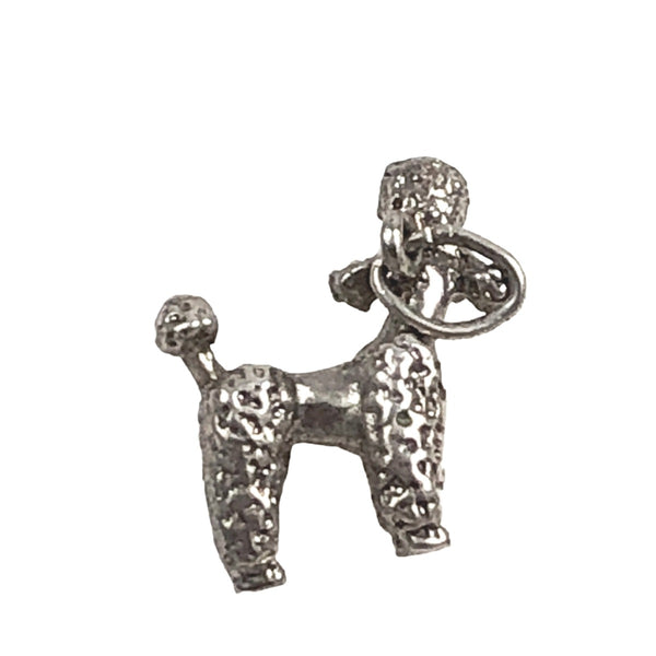 Sterling Silver Poodle Body Charm for Bracelet