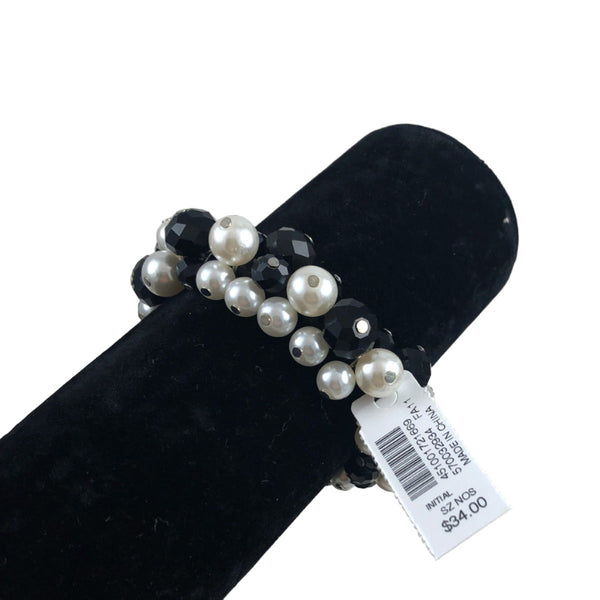 Black Glass and Pearl Bracelet by White House Black Market NWT – Estate  Beads & Jewelry