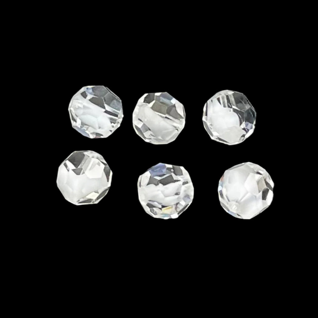 Swarovski Crystal White Givre 12mm Beads 5000