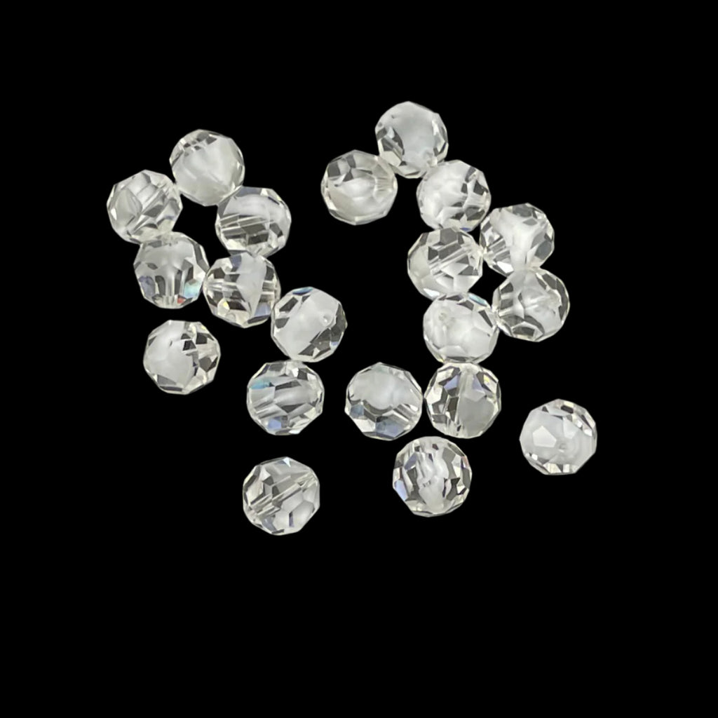 Swarovski Crystal White Givre Beads 5000