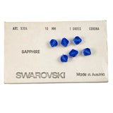 Swarovski 5304 Sapphire 10mm Crystal Beads