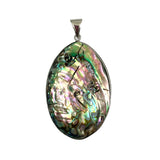 Abalone Shell & Silver Pendant Large