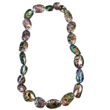 Paua Abalone Shell Double Sided Oval Beads