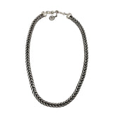 Anne Klein Thick Silver Herringbone Chain Necklace