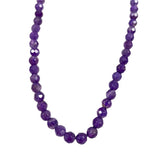 Dark Amethyst Faceted 4mm Round Beads