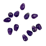 Amethyst Faceted Teardrop Beads