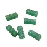 Aventurine Twisted Barrel Beads 20mm