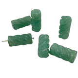 Aventurine Twisted Barrel Beads 20mm