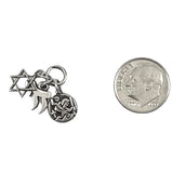 James Avery Trio of Sterling Religious Charms vintage