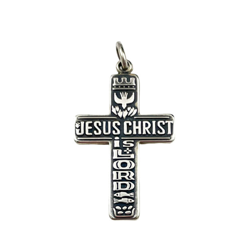 James Avery Jesus Christ Is Lord Sterling Cross Pendant
