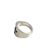 James Avery Sterling Wide Crosslet Ring Size 6