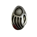 Sterling Silver Bear Paw Pendant Native American