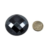 Black Hematite Glass Cabochon