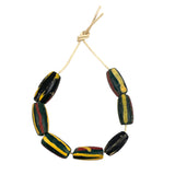 Venetian Striped African Trade Beads 