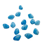 Vintage blue glass bincone beads