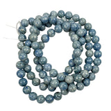 Light Blue Fossil Gemstone Bead Strands