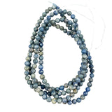 Light Blue Fossil Gemstone Bead Strands