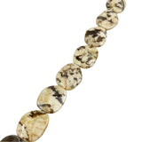 Graphic Feldspar Gemstone Oval Bead 