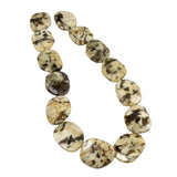 Graphic Feldspar Gemstone Oval Bead 