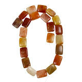 Carnelian Rectngular Beads 18mm