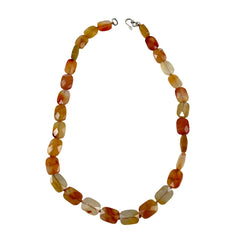 Carnelian Faceted Bead Necklace