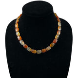 Carnelian Faceted Bead Necklace