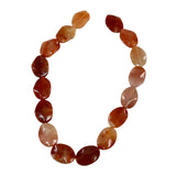 Natural Carnelian Oval Beads 25mm