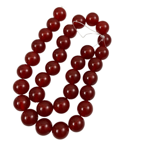 carnelian round beads 12mm