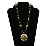 jade cloisonne pendant necklace