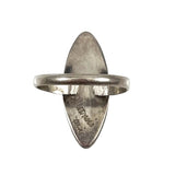 Zuni Inlaid Sterling Ring 7½ by J Cronsis