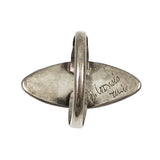 Zuni Inlaid Sterling Ring 7½ by J Cronsis