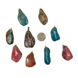 Gemstone Nugget Pendants Mix 