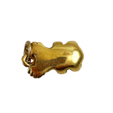 Antique 18 C gold coral mouse charm