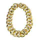 Chunky Gold Link Necklace Vintage