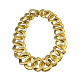 Chunky Gold Link Necklace Vintage