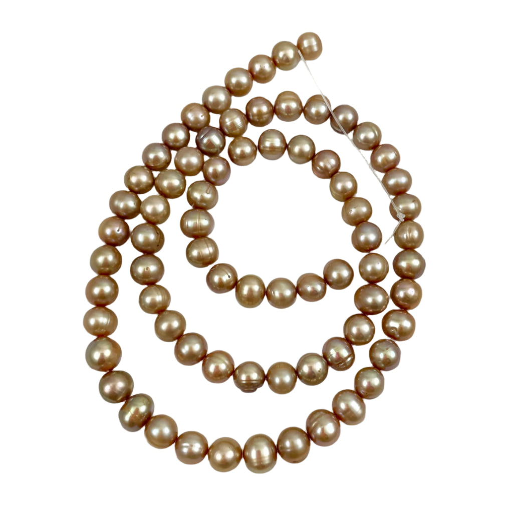 Gold Freshwater Pearls 6mm