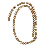 Gold Freshwater Pearls 6mm