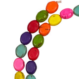 Colorful Magnesite Beads Rainbow Ovals