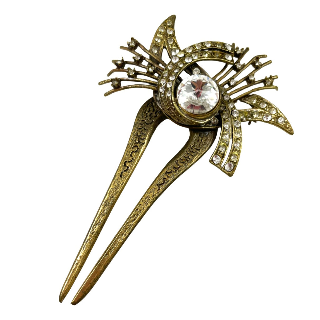 Il Gioiello Italian Rhinestone Brooch by Gianfranco Ferre